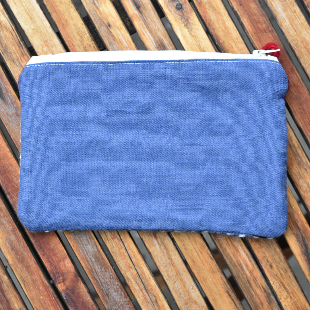 WOVEN PENCILCASE BLUE CORN POPPY