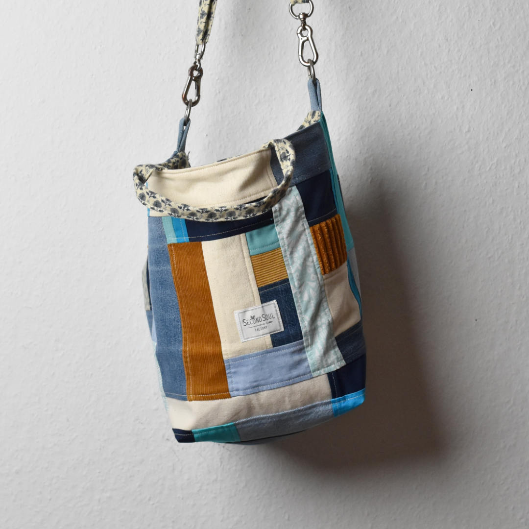 Strickprojekttasche SCRAPPY PROJECT TOTEBAG ocean drive