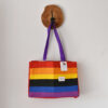 kleine Regenbogen Shopperbag aus Stoffresten