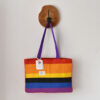 Projekt und Einkaufstasche in Pride Farben aus Stoffresten