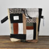 Leo Strickprojekttasche mit Patchwork aus Stoffresten