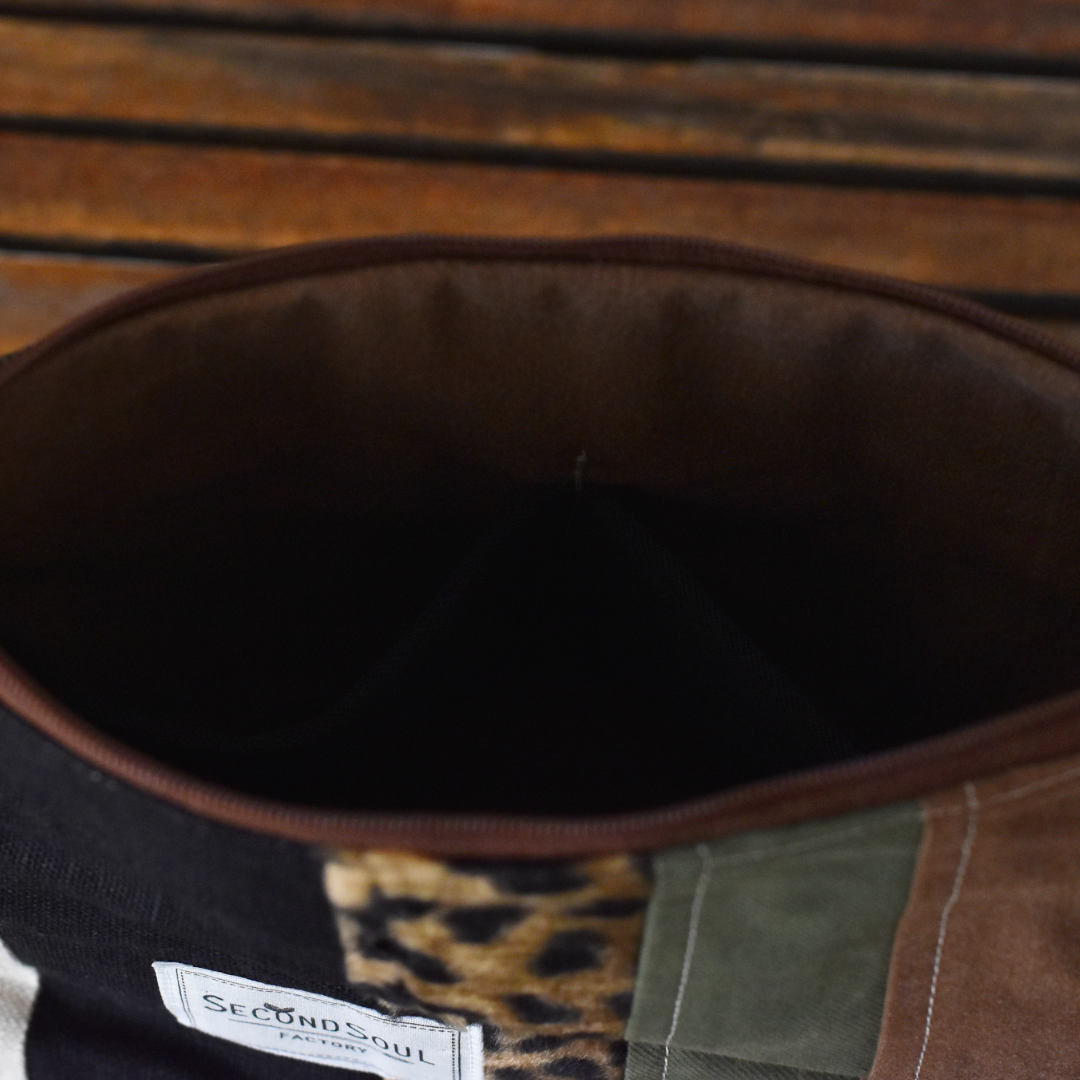 kleine Stricktasche Patchwork