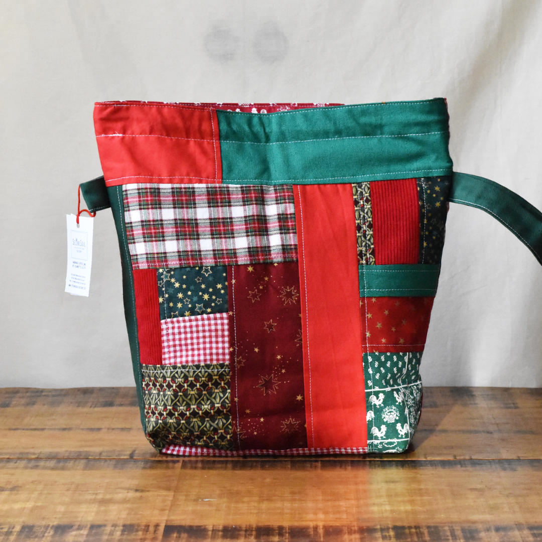 Strickprojektbeutel SCRAPPY PROJECTBAG LARGE christmas – Bild 2