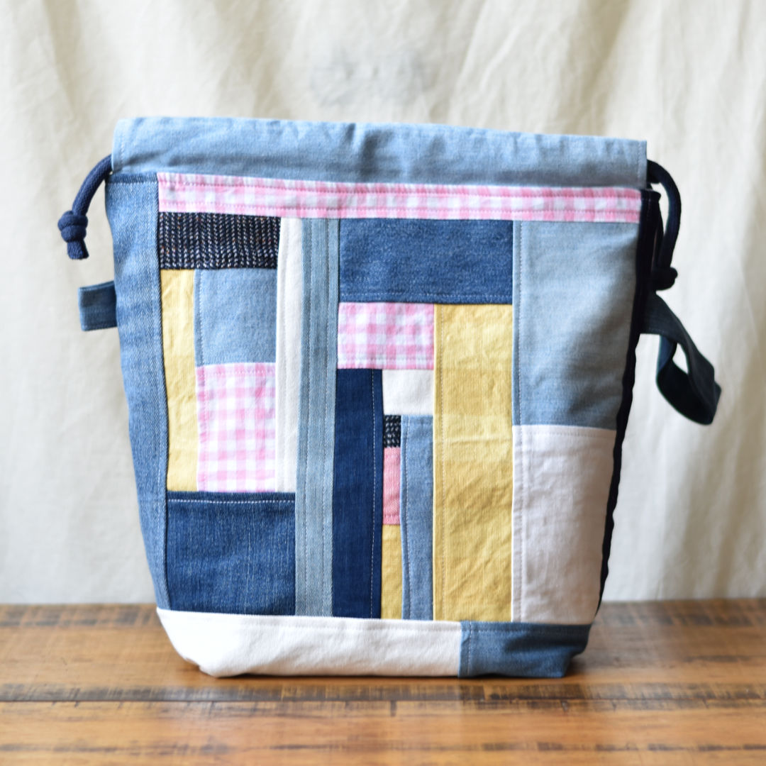 Strickprojektbeutel SCRAPPY PROJECTBAG SMALL denim farmhouse