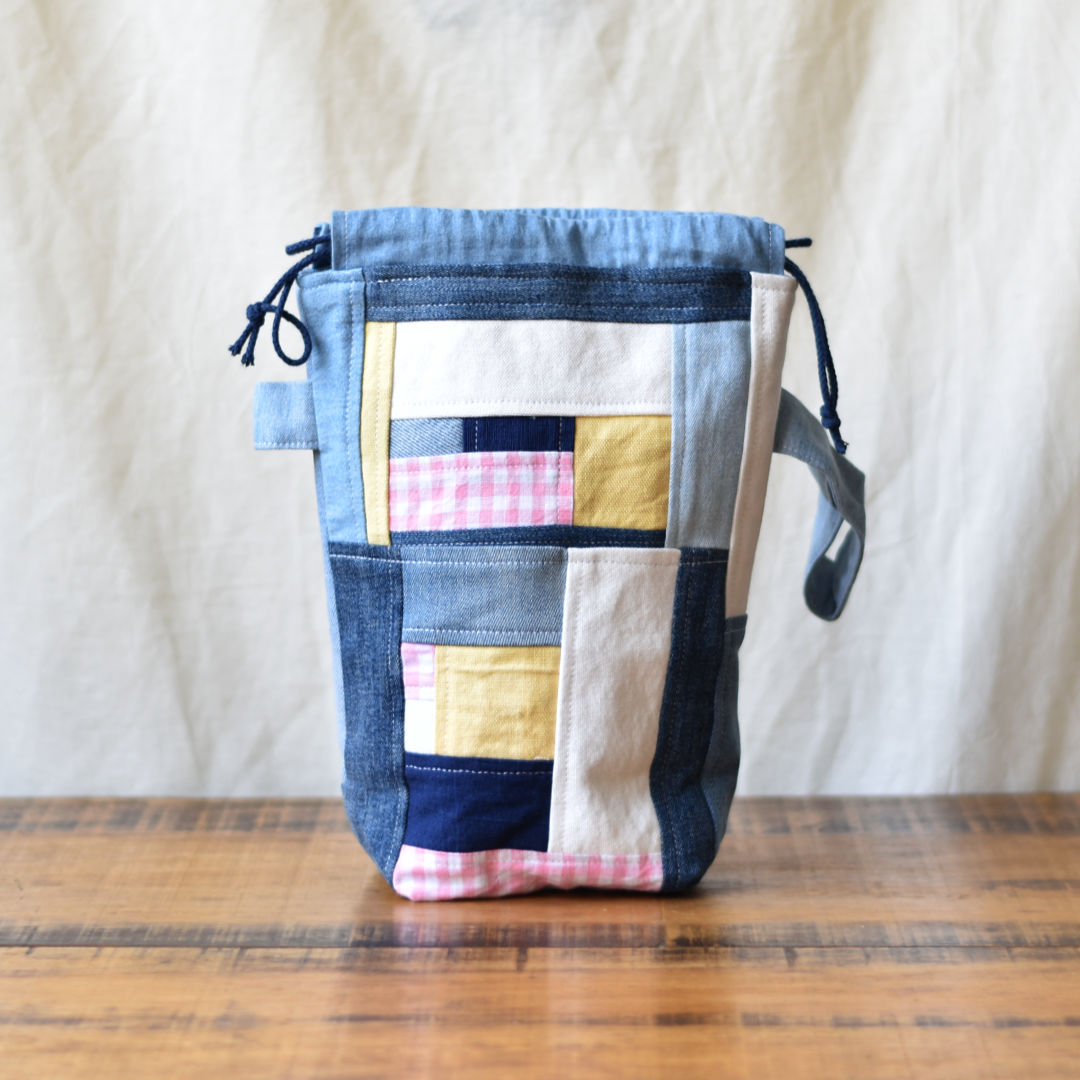 Strickprojektbeutel SCRAPPY PROJECTBAG SMALL denim farmhouse