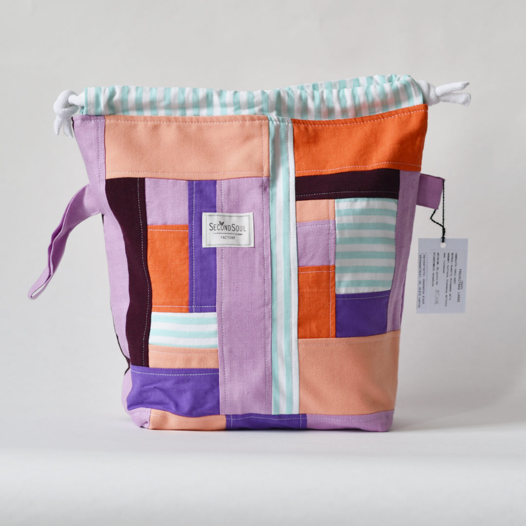 Strickprojektbeutel SCRAPPY PROJECTBAG LARGE purple sunset