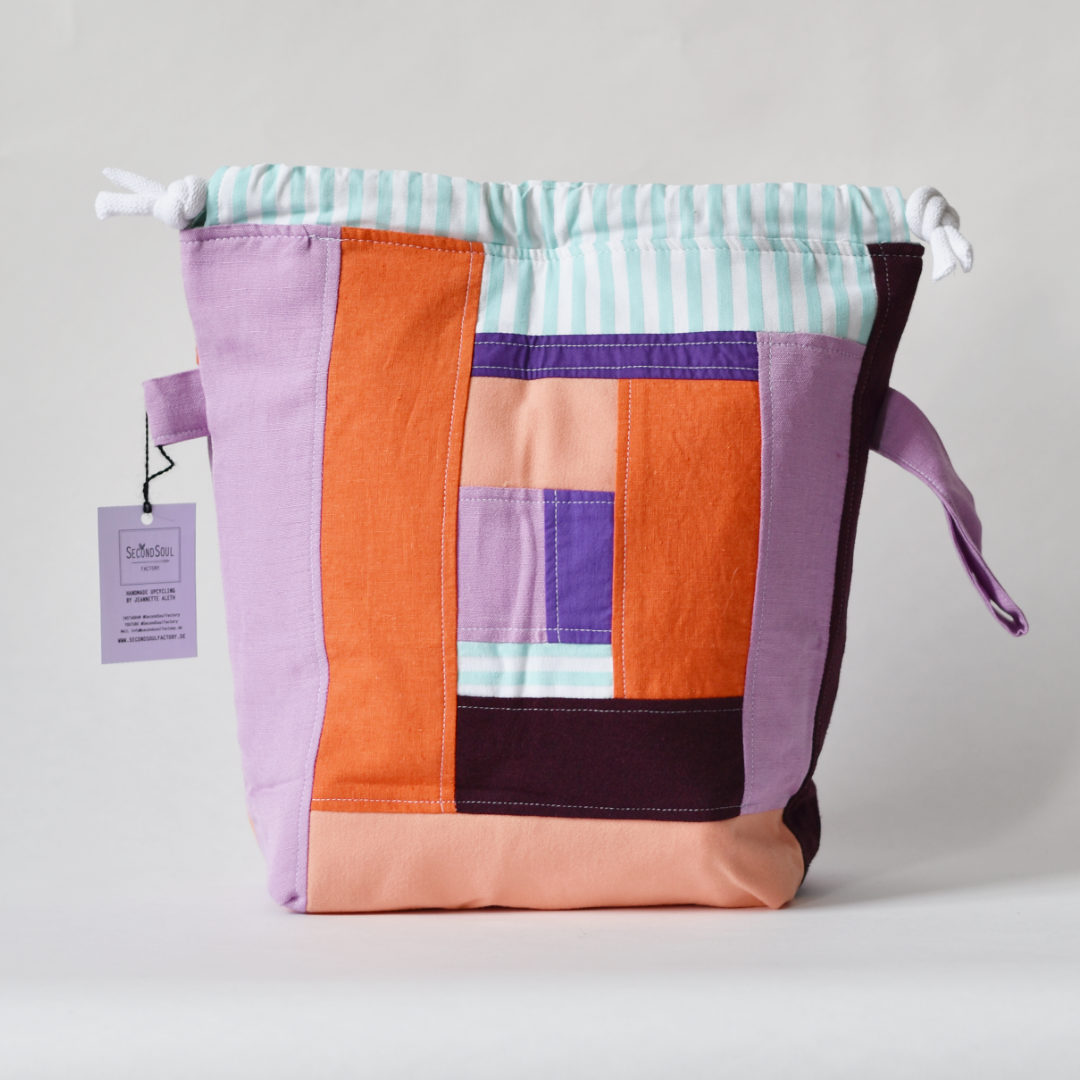 Strickprojektbeutel SCRAPPY PROJECTBAG LARGE purple sunset