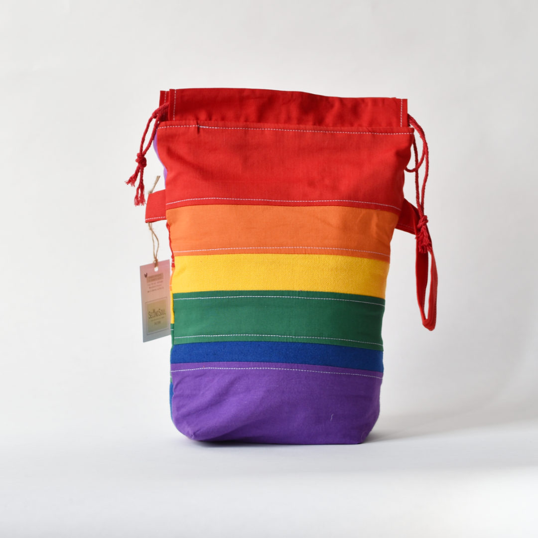 Strickprojektbeutel SCRAPPY PROJECTBAG MEDIUM pride