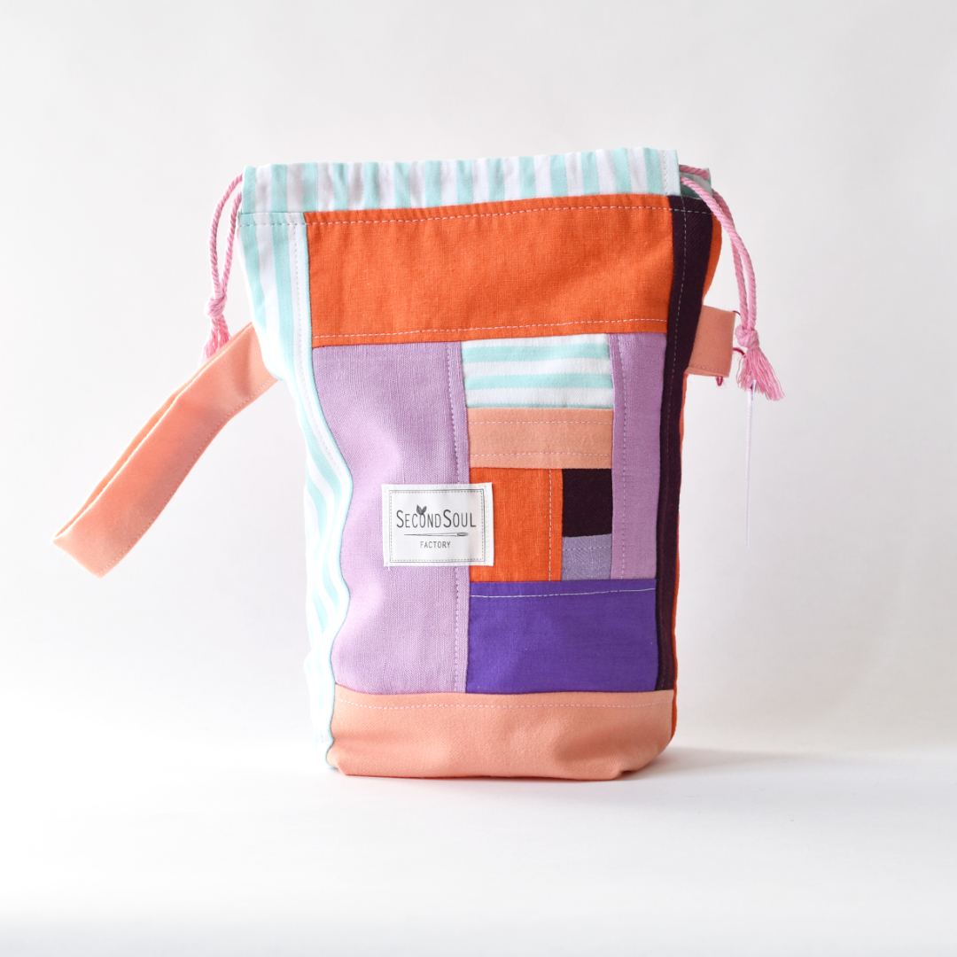 Strickprojektbeutel SCRAPPY PROJECTBAG SMALL purple sunset