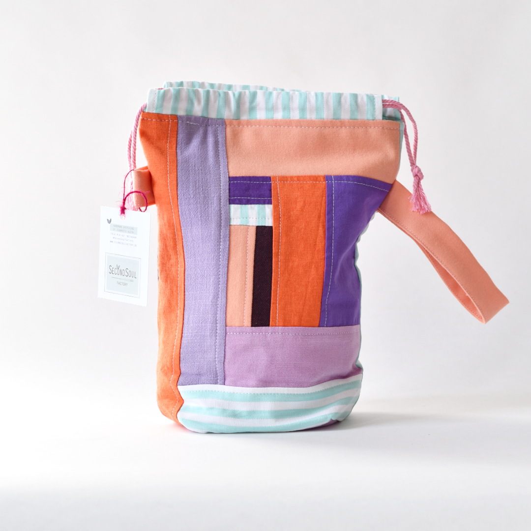 Strickprojektbeutel SCRAPPY PROJECTBAG SMALL purple sunset