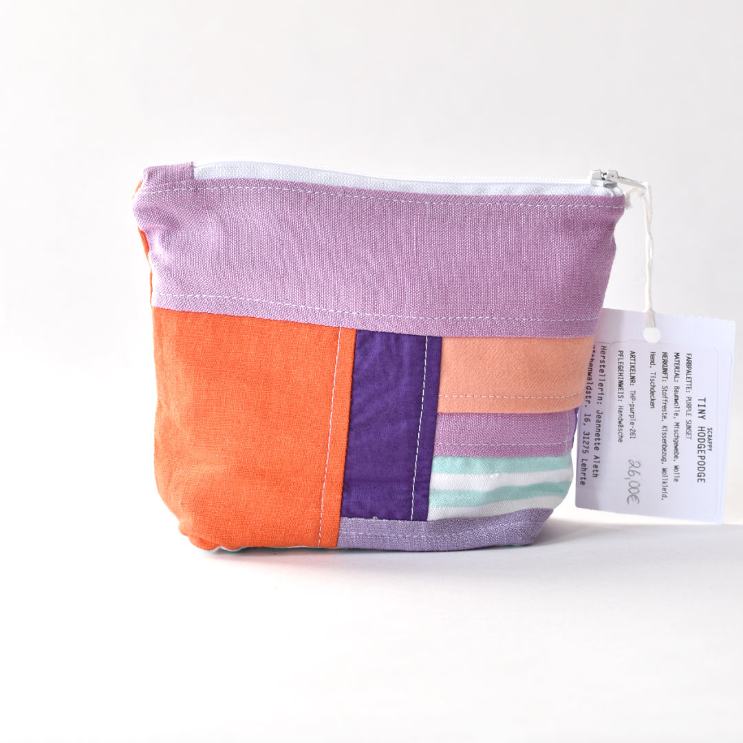 Zubehörtasche TINY SCRAPPY HODGEPODGEBAG purple sunset