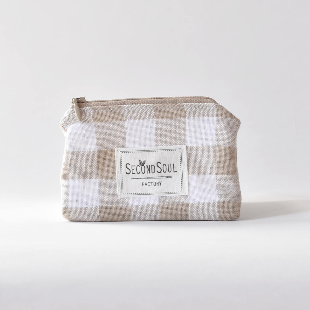 kleine Tasche für Krimskrams Beige
