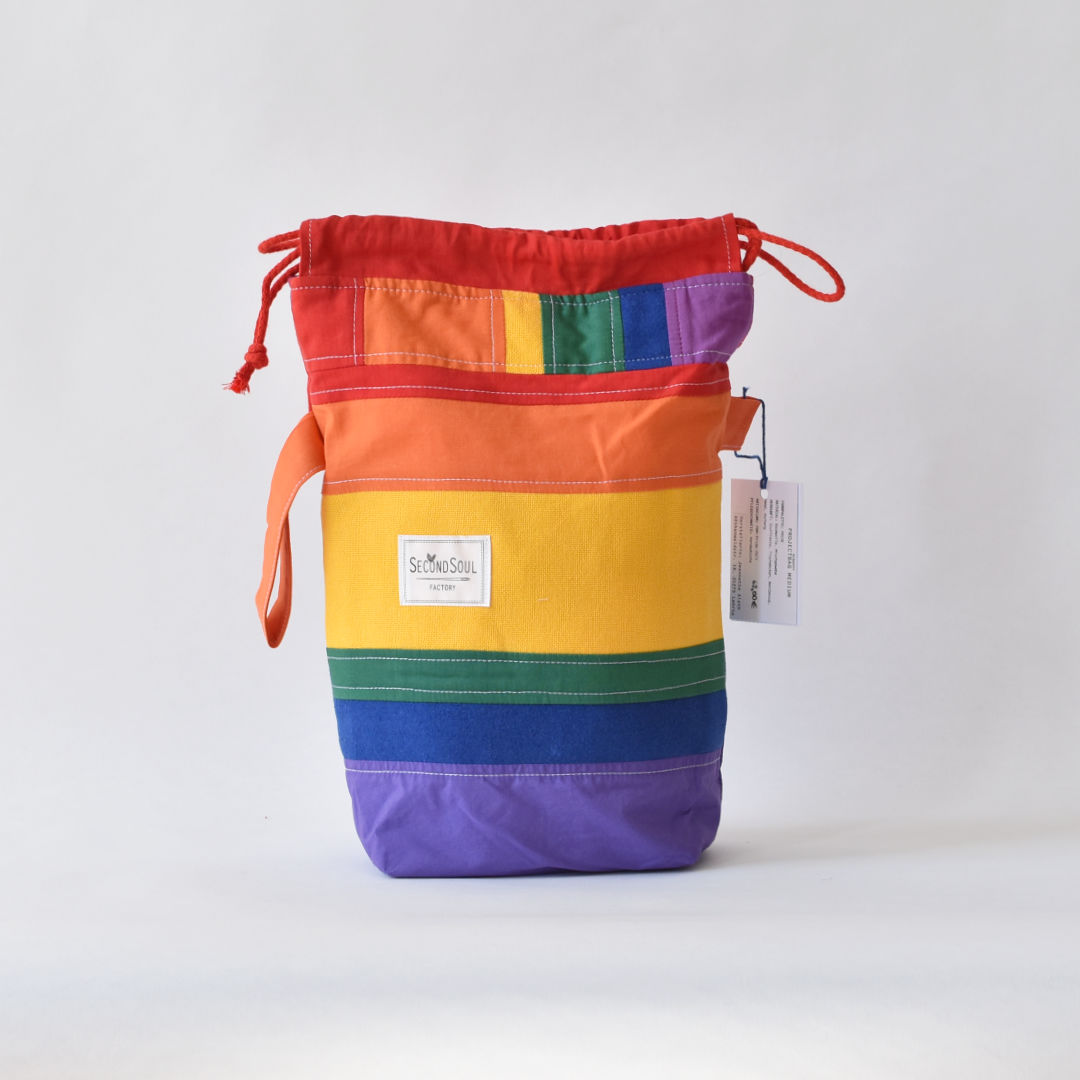 Strickprojektbeutel SCRAPPY PROJECTBAG MEDIUM pride