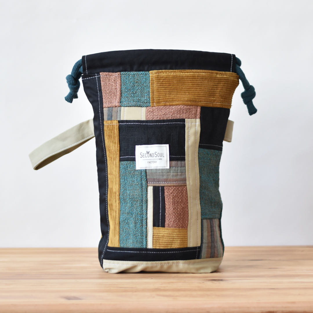 Stricktasche mittelgroß mit Innenfächern