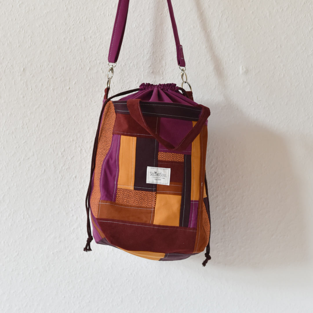 Strickprojekttasche SCRAPPY PROJECT TOTEBAG happy autumn